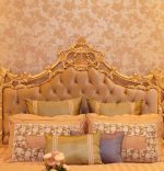 Elegant Wooden Carved Bed Set - Image 2