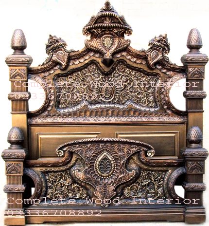 Royal Heritage Indus Carved Bed