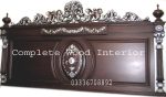 Elegant Nawaz Hand-Carved Wooden Bed - Image 5